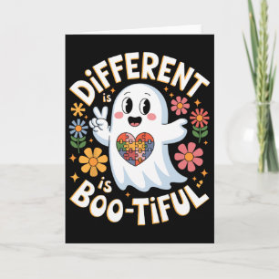 Anders Is Boo Tiful Halloween Autisme Bewustzijn Kaart