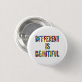 Anders is mooi - Autisme Bewustzijn Ronde Button 3,2 Cm (Voorkant /achterkant)