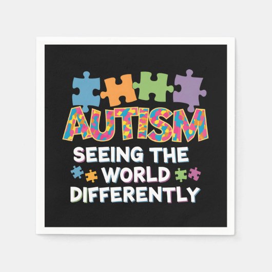 Anders kijken naar de wereld Autisme bewustzijn Servet (Voorkant)