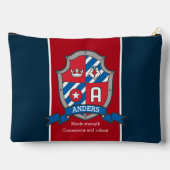 Anders letter A betekent rode blauwe knight crest Etui (Achterkant)