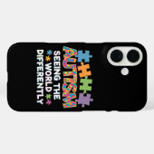 Anders naar de wereld kijken: Autisme bewustzijn Case-Mate iPhone Case (Achterkant (horizontaal))