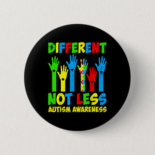 Anders Niet Minder Autisme Bewustzijn - Steun Auti Ronde Button 5,7 Cm