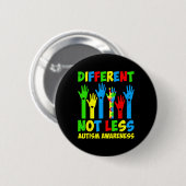 Anders Niet Minder Autisme Bewustzijn - Steun Auti Ronde Button 5,7 Cm (Voorkant /achterkant)