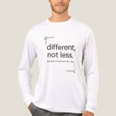 Anders, niet minder | Minimalistische trots op inv Tri-Blend Shirt (Voorkant volledig)