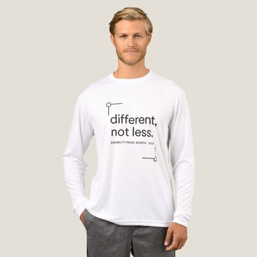 Anders, niet minder | Minimalistische trots op inv Tri-Blend Shirt (Voorkant)