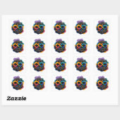 Anders, niet minder, neurodivergent, niet defect vierkante sticker (Vel)