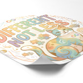 Anders Niet Minder Neurodiversiteit Kat Autisme Ac Poster (Hoek)