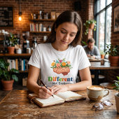Anders, niet stuk, bloemrijk brein: neurodiversite Tri-Blend shirt