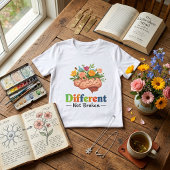 Anders, niet stuk, bloemrijk brein: neurodiversite Tri-Blend shirt