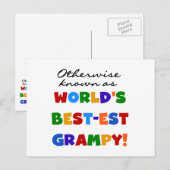 Anders 's Werelds best-grijze cadeautjes Briefkaart (Voorkant / Achterkant)