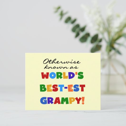 Anders 's Werelds best-grijze cadeautjes Briefkaart (Staand voorkant)