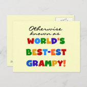 Anders 's Werelds best-grijze cadeautjes Briefkaart (Voorkant / Achterkant)