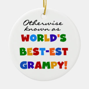 Anders 's Werelds best-grijze cadeautjes Keramisch Ornament