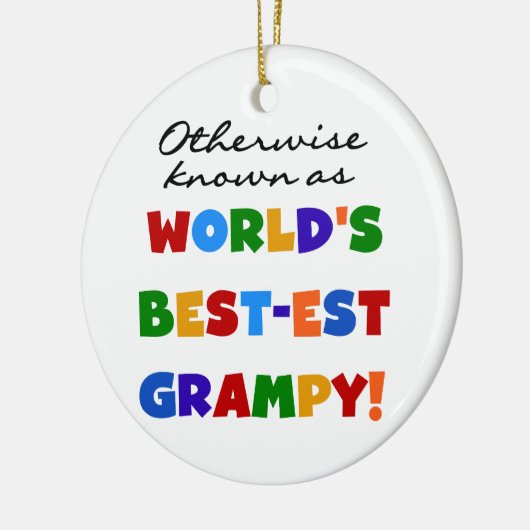 Anders 's Werelds best-grijze cadeautjes Keramisch Ornament (Links)