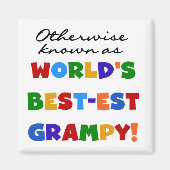 Anders 's Werelds best-grijze cadeautjes Magneet (Voorkant)