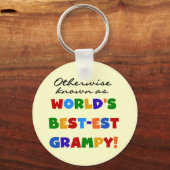 Anders 's Werelds best-grijze cadeautjes Sleutelhanger (Voorkant)