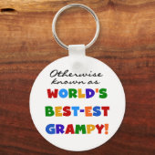 Anders 's Werelds best-grijze cadeautjes Sleutelhanger (Voorkant)