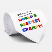 Anders 's Werelds best-grijze cadeautjes Stropdas (Opgerold)