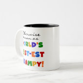 Anders 's Werelds best-grijze cadeautjes Tweekleurige Koffiemok (Voorkant links)