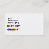 Anders 's Werelds best-grijze cadeautjes Visitekaartje (Achterkant)