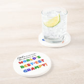 Anders 's Werelds best-grijze cadeautjes Zandsteen Onderzetter (Zijkant)