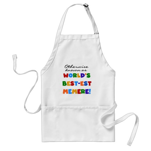 Anders 's werelds beste Memere Apron Standaard Schort (Voorkant)