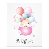 Anders zijn dier kinderkamer muur kunst foto afdruk (Voorkant)