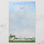 Anders zijn, vrij zijn briefpapier (Voorkant)