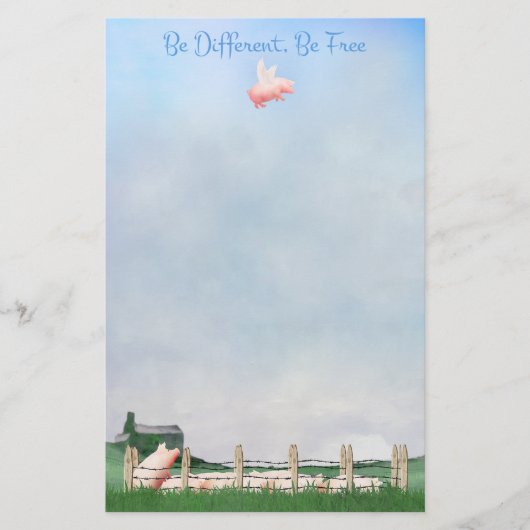 Anders zijn, vrij zijn briefpapier (Voorkant)