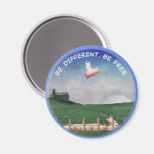 Anders zijn, vrij zijn magneet (Voorkant / Achterkant)