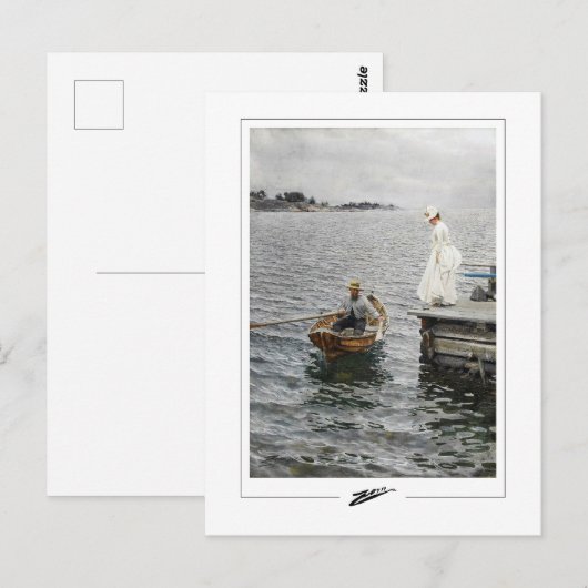 Anders Zorn #128 - Kunstmatig Briefkaart (Voorkant / Achterkant)