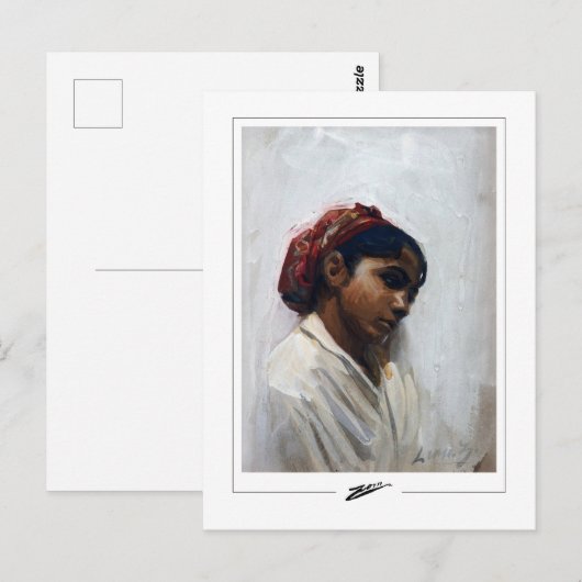 Anders Zorn #135 - Kunstmatig Briefkaart (Voorkant / Achterkant)