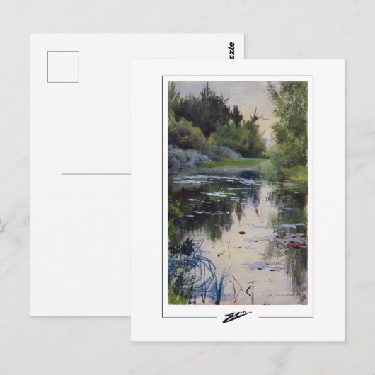 Anders Zorn #228 - Kunstmatig Briefkaart (Voorkant / Achterkant)