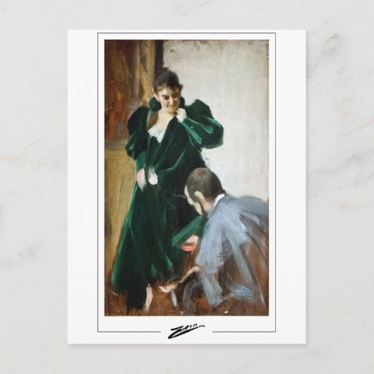 Anders Zorn #231 - Kunstmatig Briefkaart (Voorkant)