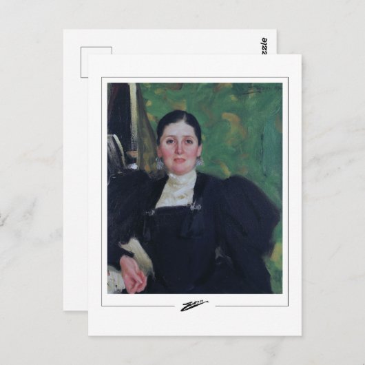 Anders Zorn #308 - Kunstmatig Briefkaart (Voorkant / Achterkant)