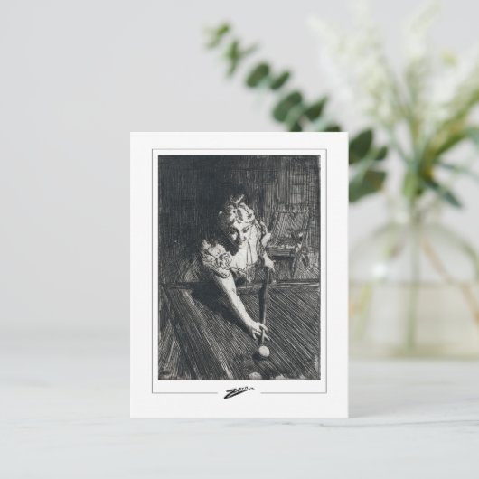 Anders Zorn #309 - Kunstmatig Briefkaart (Staand voorkant)