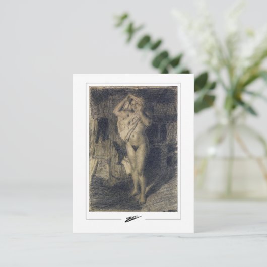 Anders Zorn #335 - Kunstmatig Briefkaart (Staand voorkant)