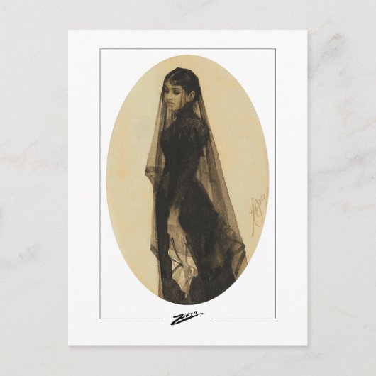 Anders Zorn #344 - Kunstkaart Briefkaart (Voorkant)