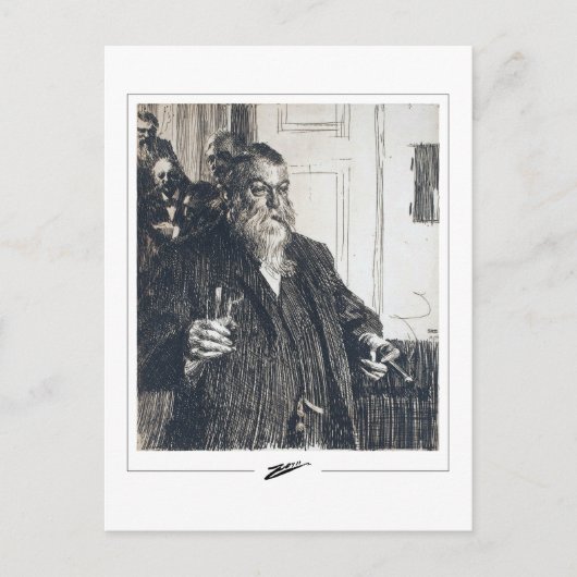 Anders Zorn #346 - Kunstmatig Briefkaart (Voorkant)