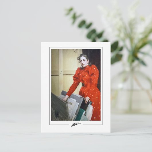 Anders Zorn #363 - Kunstmatig Briefkaart (Staand voorkant)