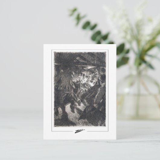 Anders Zorn #371 - Kunstmatig Briefkaart (Staand voorkant)