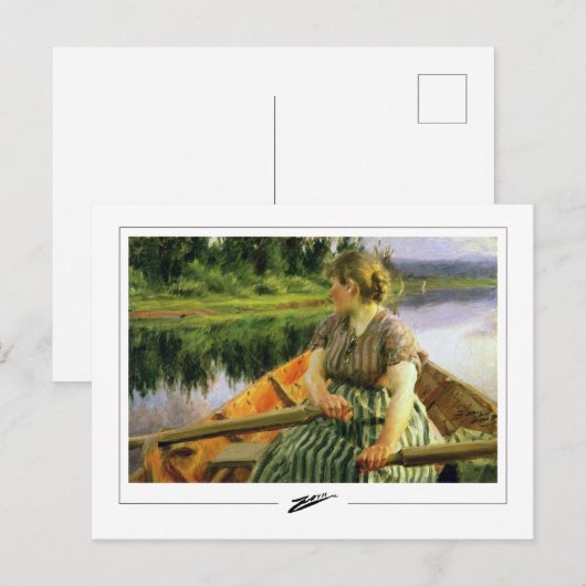 Anders Zorn #51 - Kunstmatig Briefkaart (Voorkant / Achterkant)
