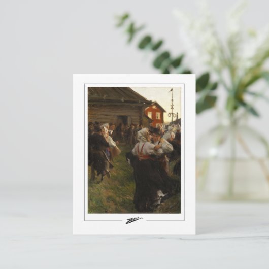 Anders Zorn #72 - Kunstmatig Briefkaart (Staand voorkant)