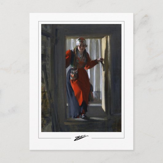 Anders Zorn #80 - Kunstmatig Briefkaart (Voorkant)