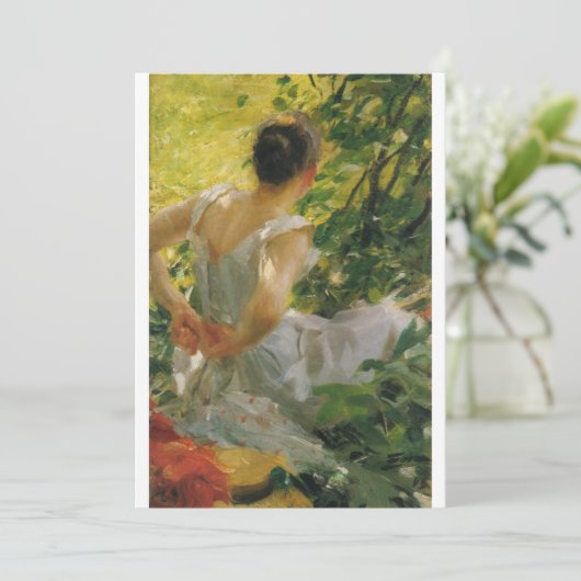 Anders Zorn - damesverband Kaart (Staand voorkant)