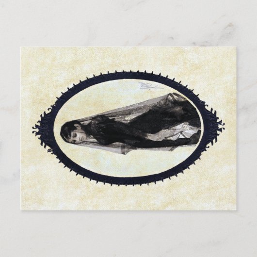 Anders Zorn, het weduwe Briefkaart (Voorkant)