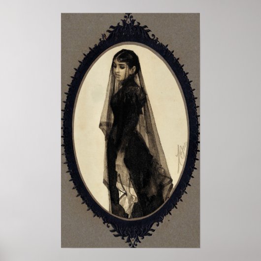 Anders Zorn, het weduwe Poster (Voorkant)