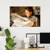 Anders Zorn - Poster Cr0275 lezen (Thuiskantoor)