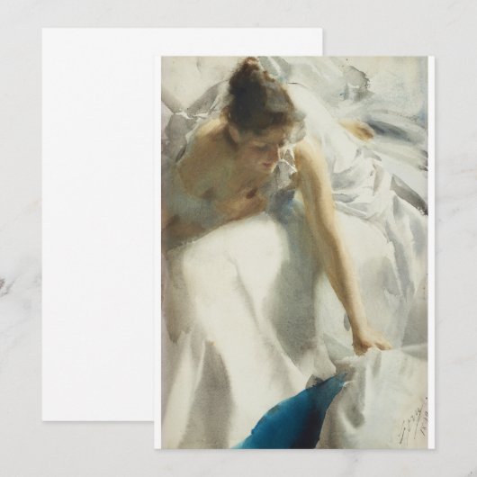 Anders Zorn - Reveil Kaart (Voorkant / Achterkant)