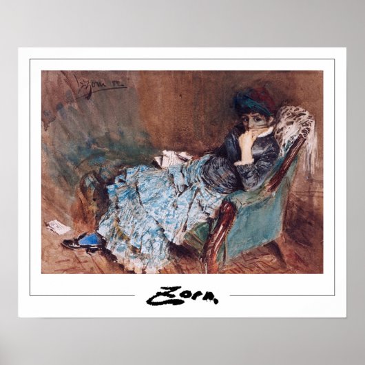 Anders Zorn Zedign Art Poster #163 (Voorkant)